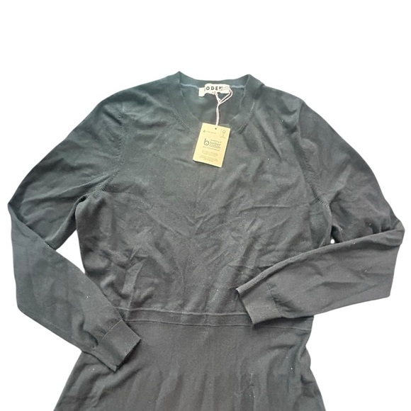 BODEN Maria Knitted Midi Dress Black NWT size 10 R - Picture 6 of 12